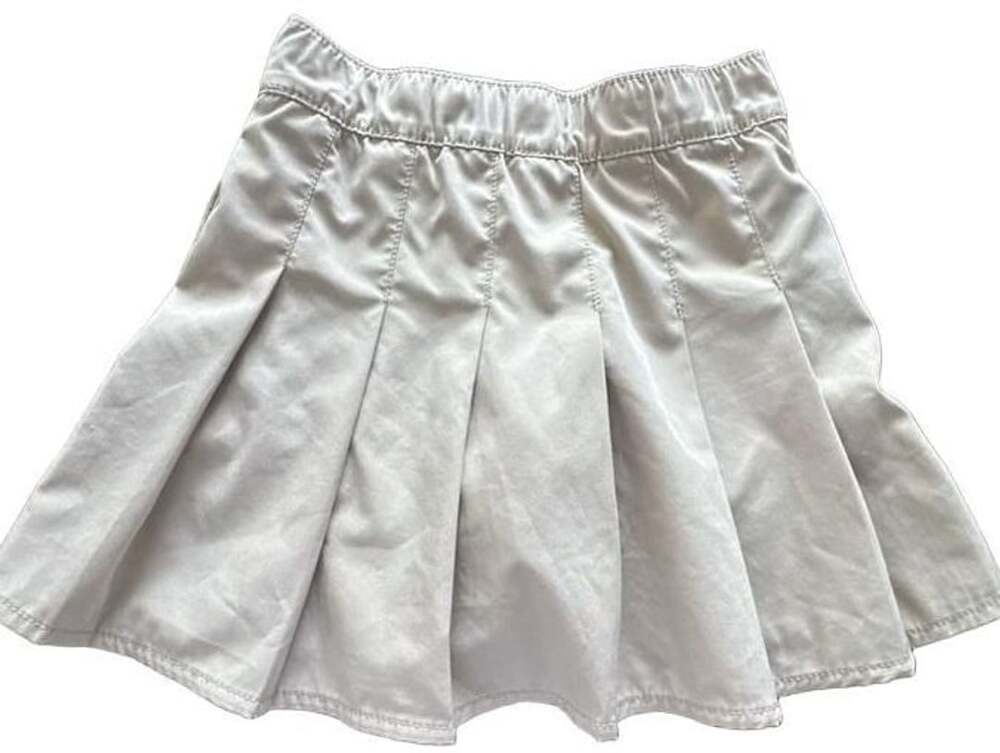 The Children's Place Girls Khaki Uniform Pleated Skort Size 8